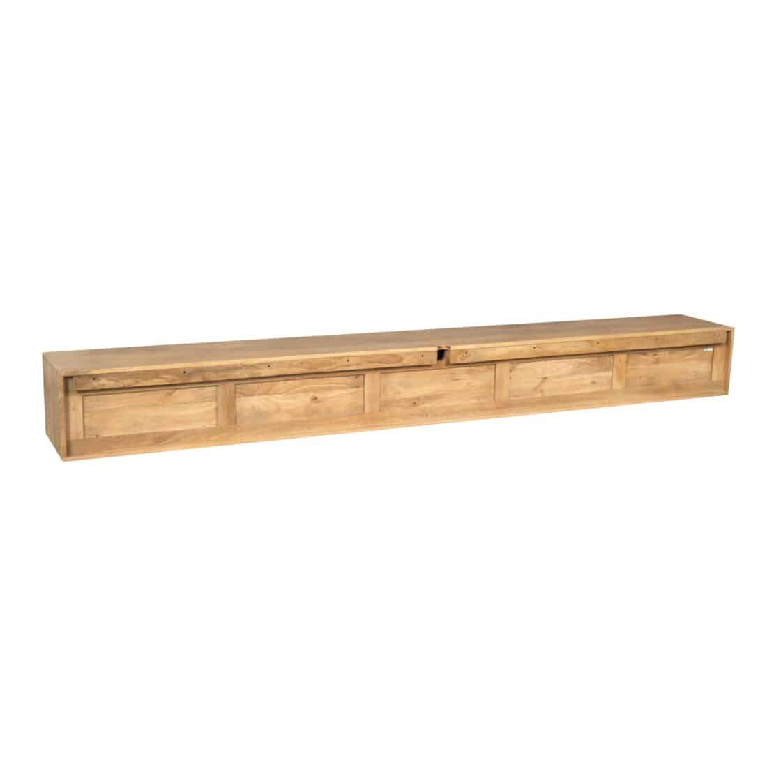 Starfurn Zwevend Tv Meubel Vision Licht Mangohout 280 Cm