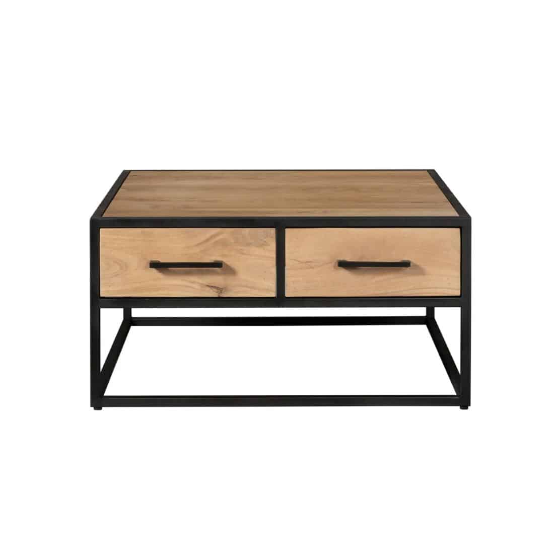 Starfurn Vierkante Salontafel Dakota Naturel Mangohout 80 Cm