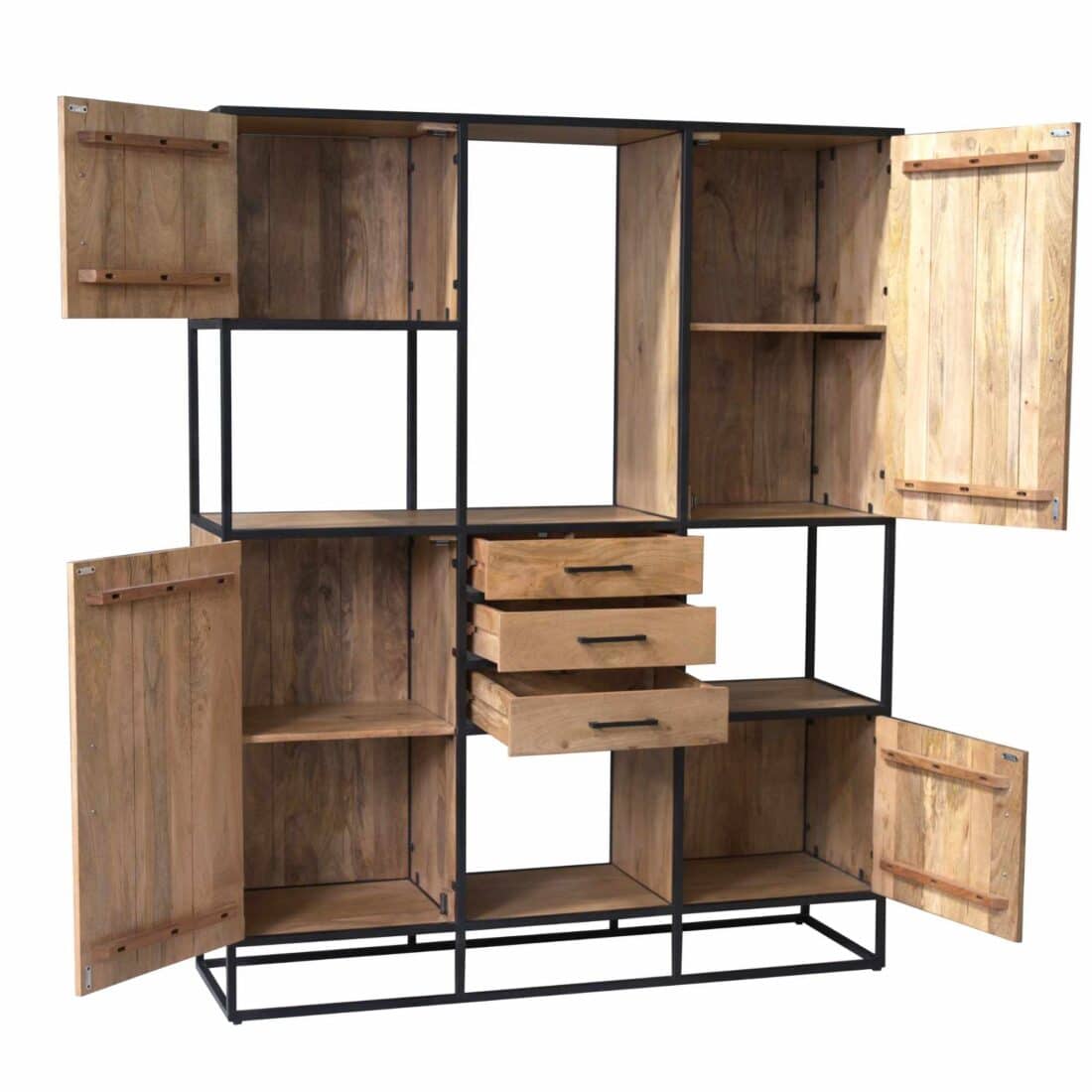 Starfurn Vakkenkast Dakota Supreme Xxl Naturel Mangohout 160 Cm