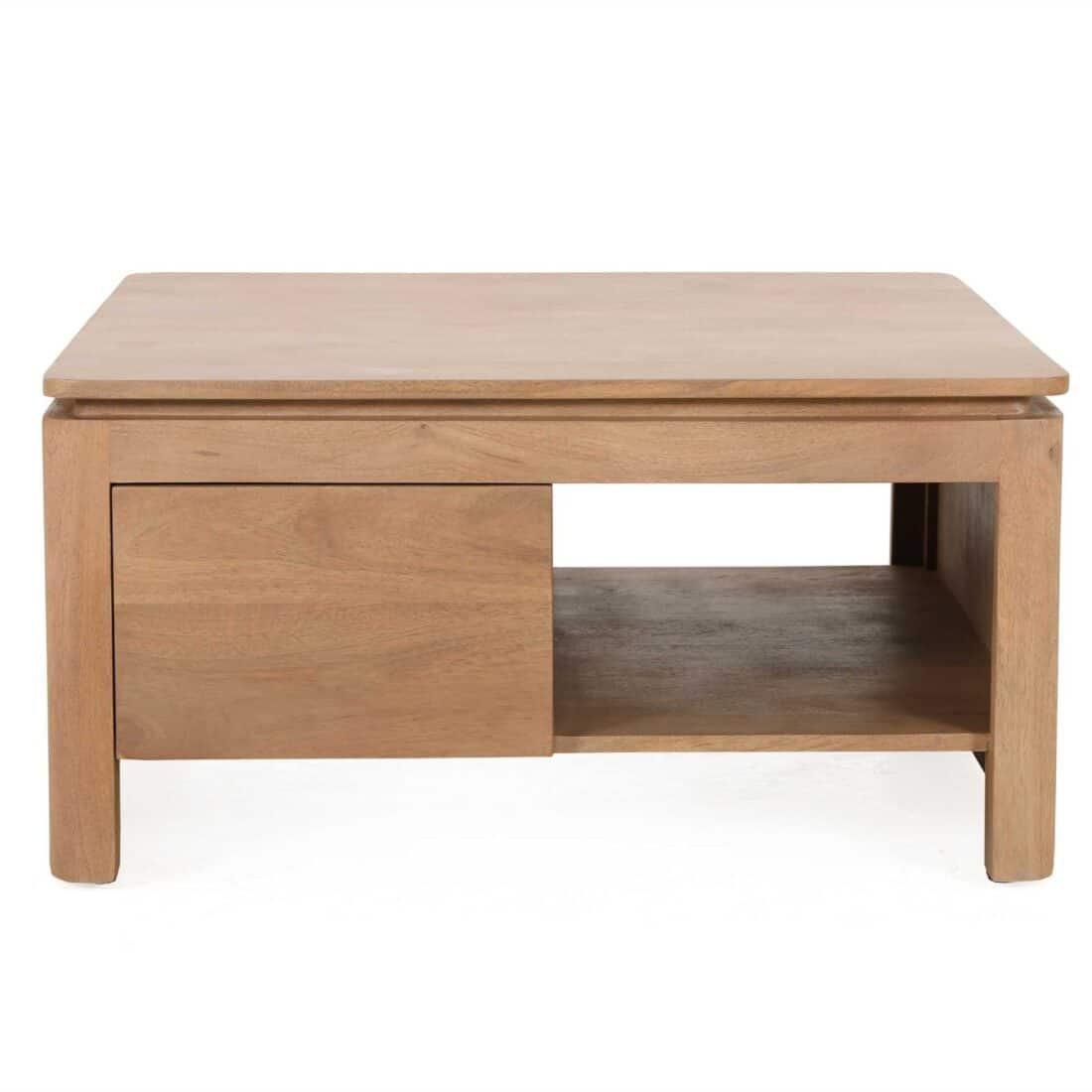 Starfurn Vierkante Salontafel Dallas Naturel Mangohout 80 Cm