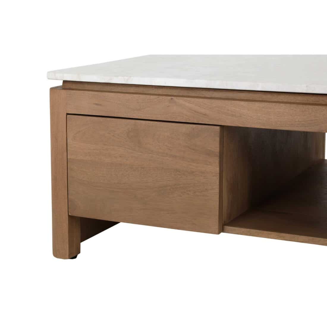 Starfurn Vierkante Salontafel Dallas Naturel Mangohout 80 Cm