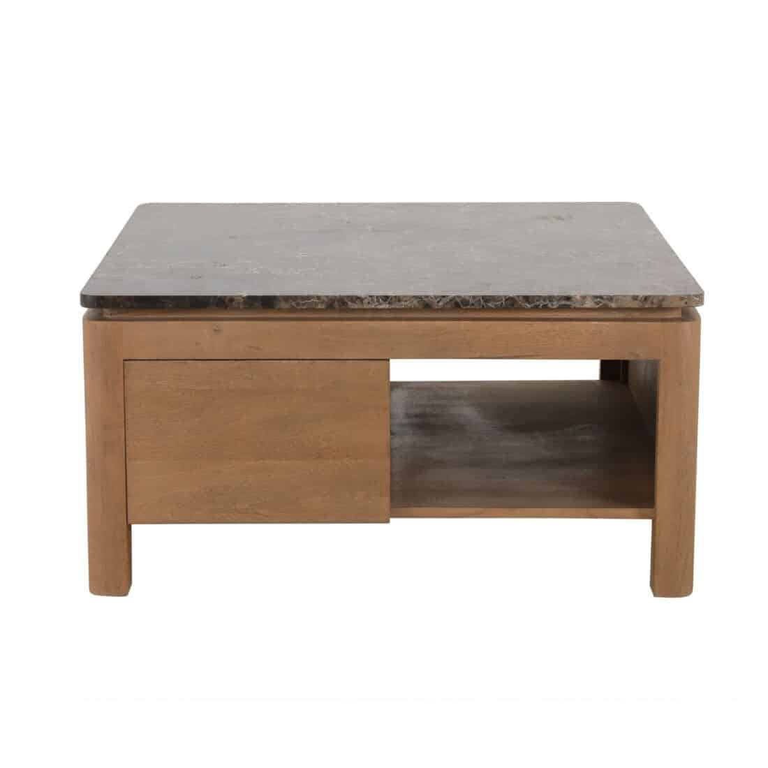 Starfurn Vierkante Salontafel Dallas Naturel Mangohout 80 Cm