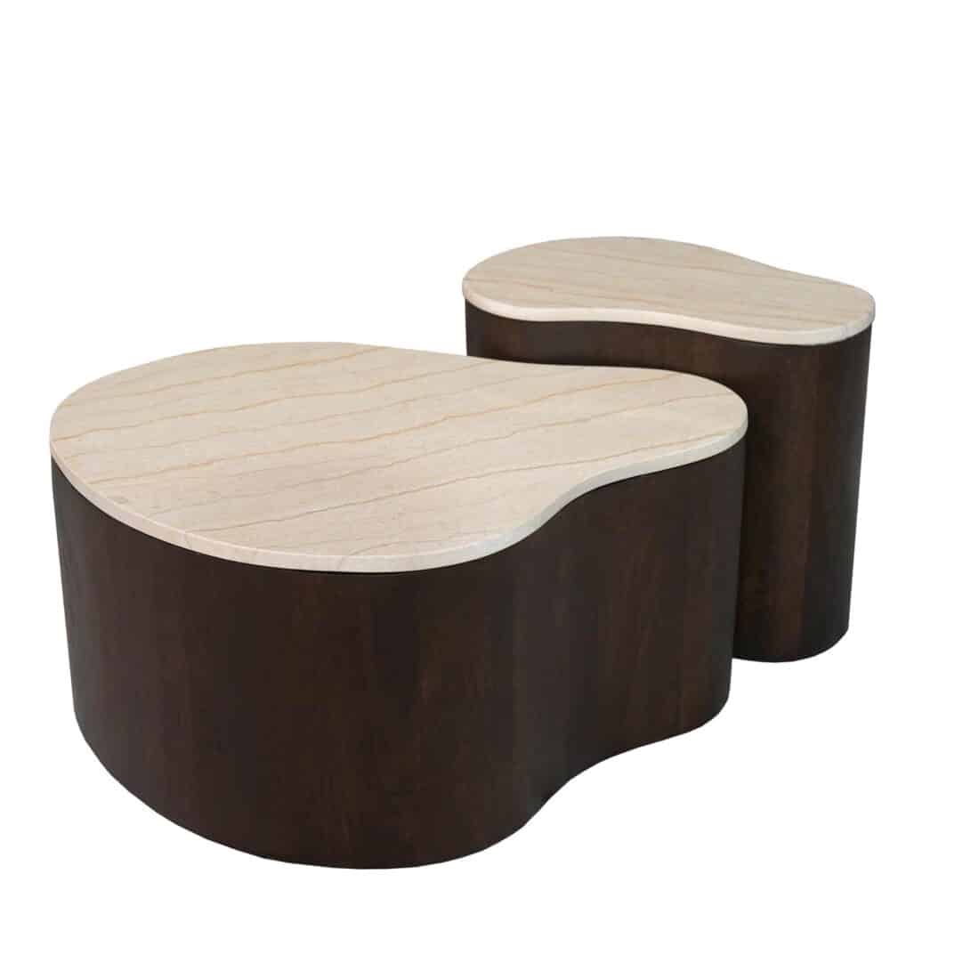 Starfurn Salontafel Lovi Bruin Marmer 50 Cm