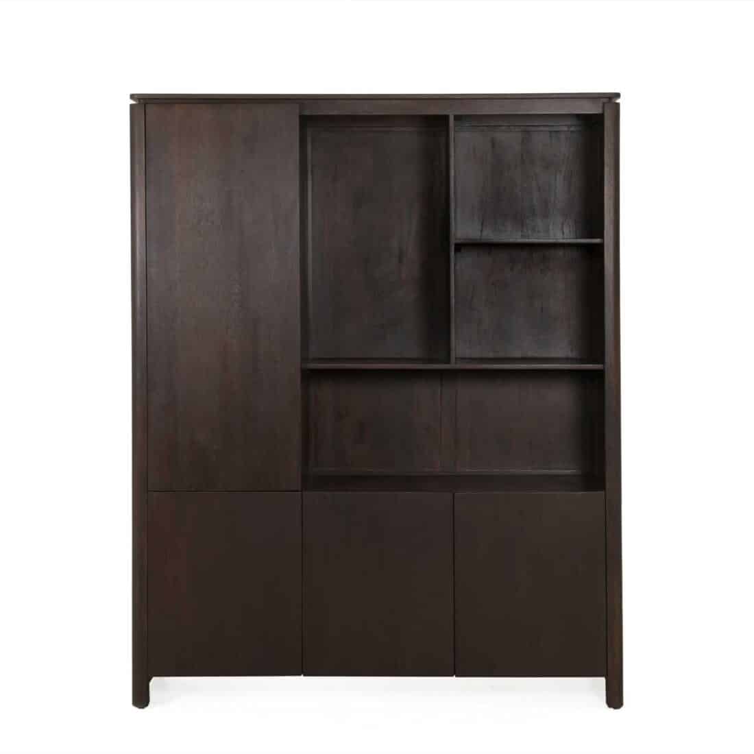 Starfurn Vakkenkast Xl Dallas Bruin Mangohout 160 Cm