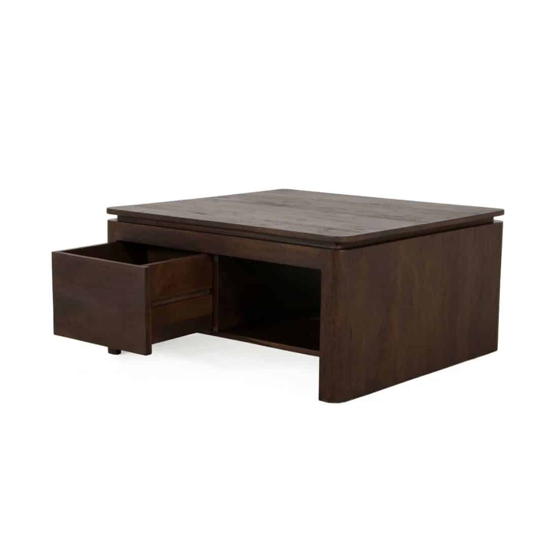 Starfurn Vierkante Salontafel Dallas Bruin Mangohout 80 Cm