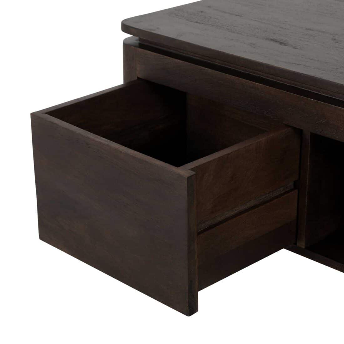 Starfurn Vierkante Salontafel Dallas Bruin Mangohout 80 Cm