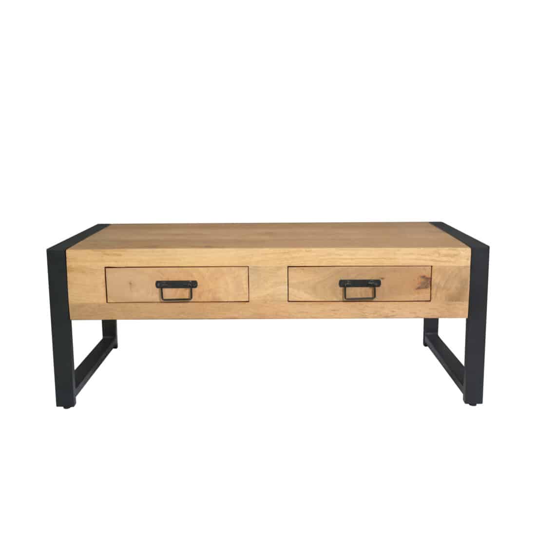 Starfurn Salontafel Britt Met Twee Lades Naturel Mangohout 120 Cm