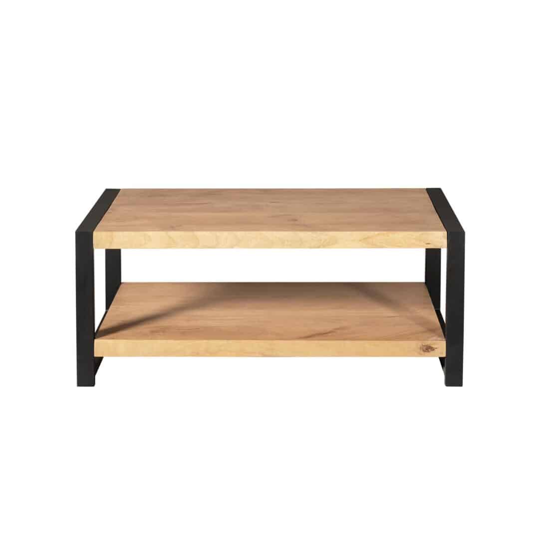 Starfurn Salontafel Britt Met Onderblad Naturel Mangohout 110 Cm