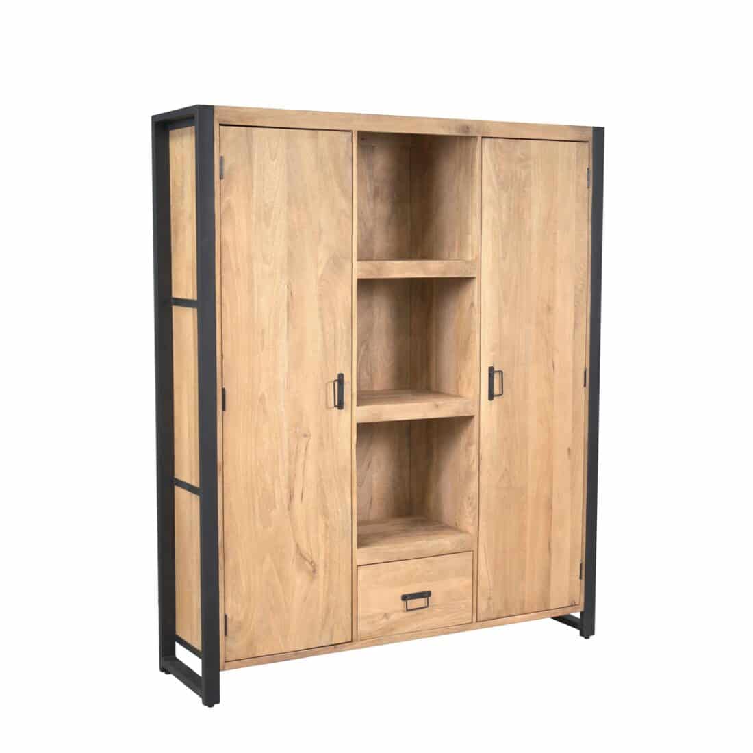 Starfurn Boekenkast Britt Naturel Mangohout 150 Cm