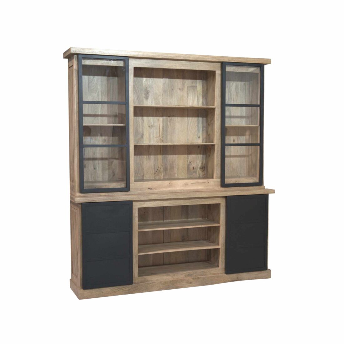 Starfurn Vitrinekast Noa Naturel Mangohout 200 Cm