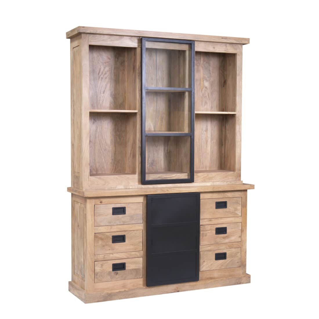 Starfurn Vitrinekast Noa Naturel Mangohout 160 Cm