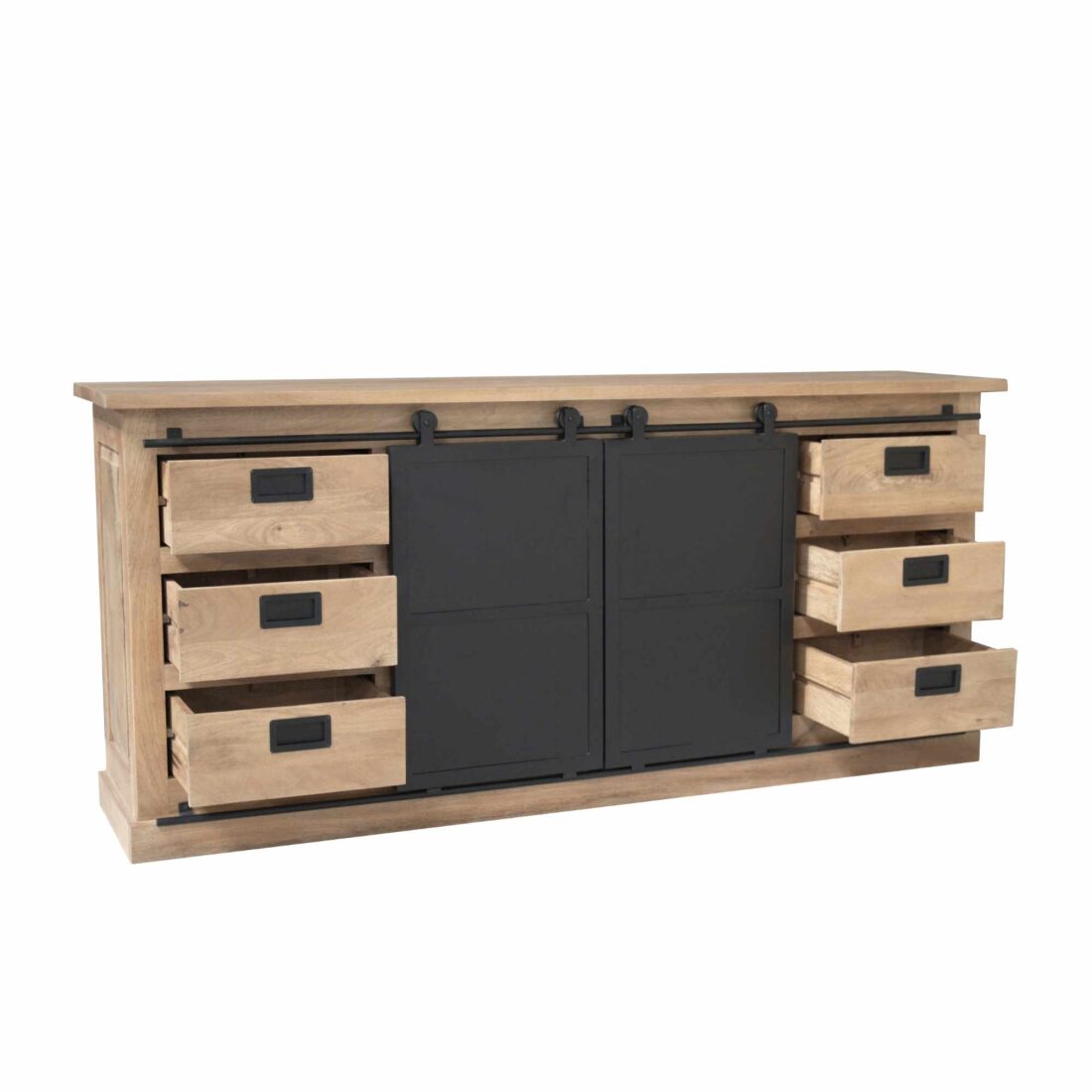 Starfurn Dressoir Fresno Naturel Mangohout 200 Cm