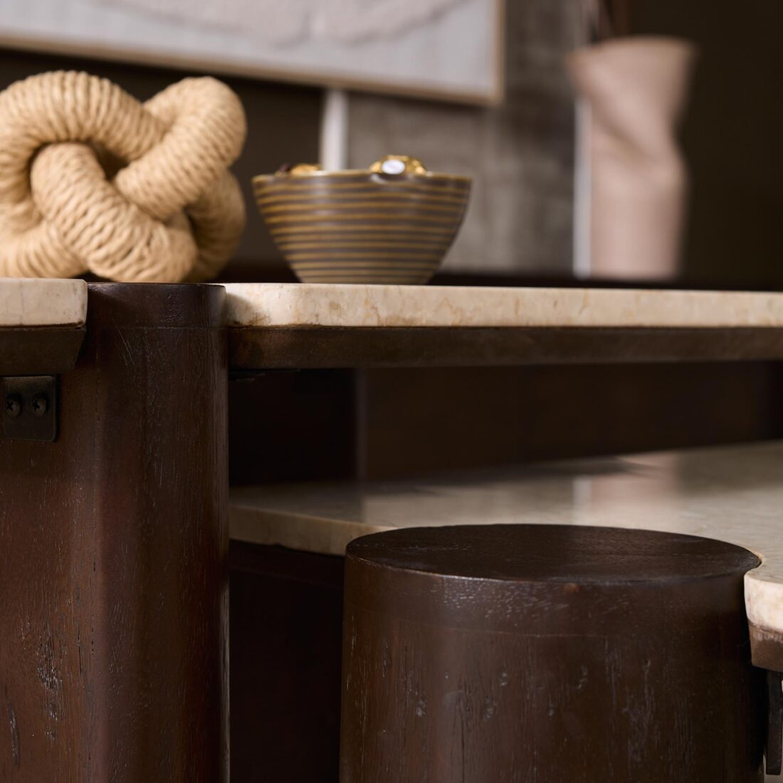 Starfurn Salontafel Maeve Bruin Marmer 128 Cm