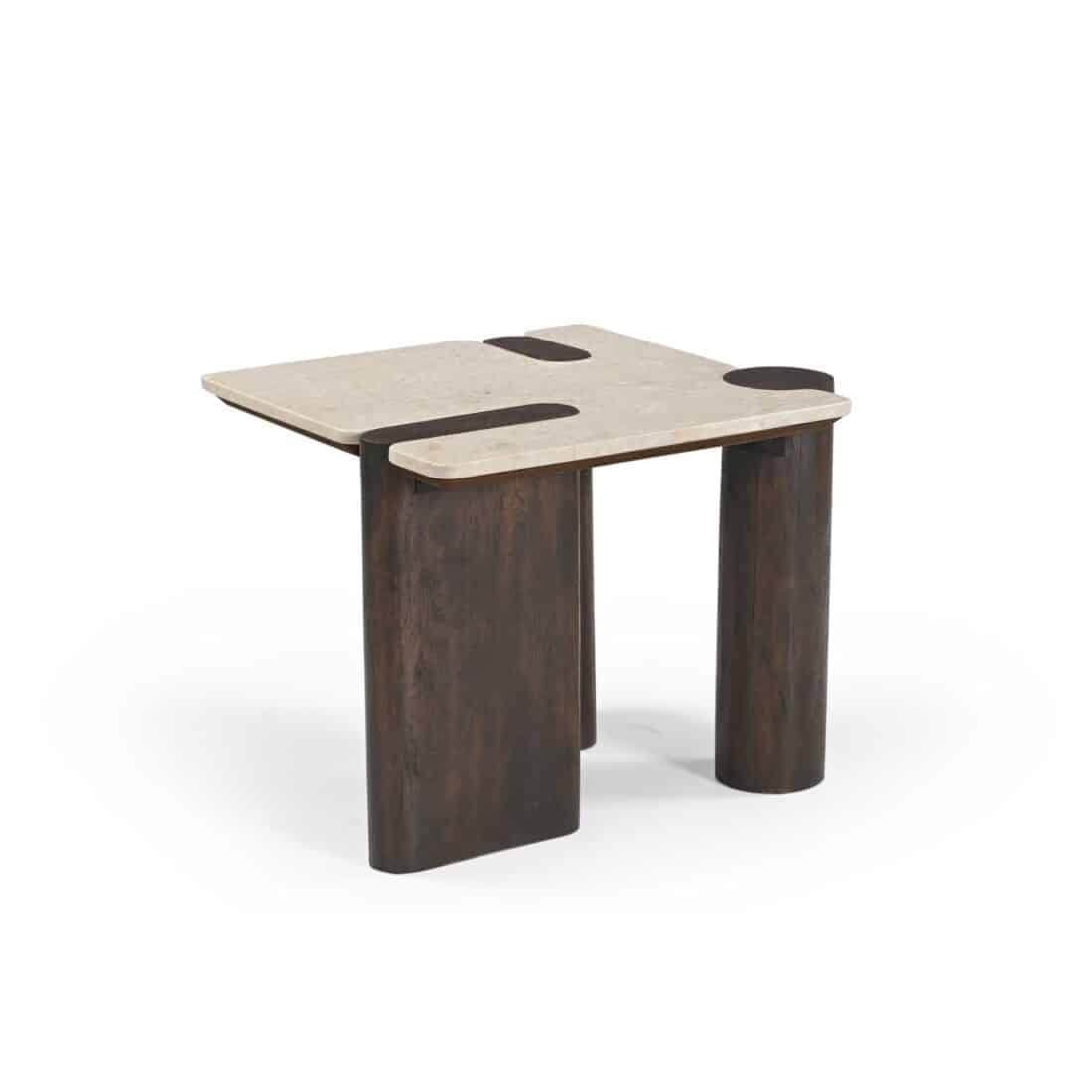 Starfurn Bijzettafel Maeve Bruin Marmer 57 Cm