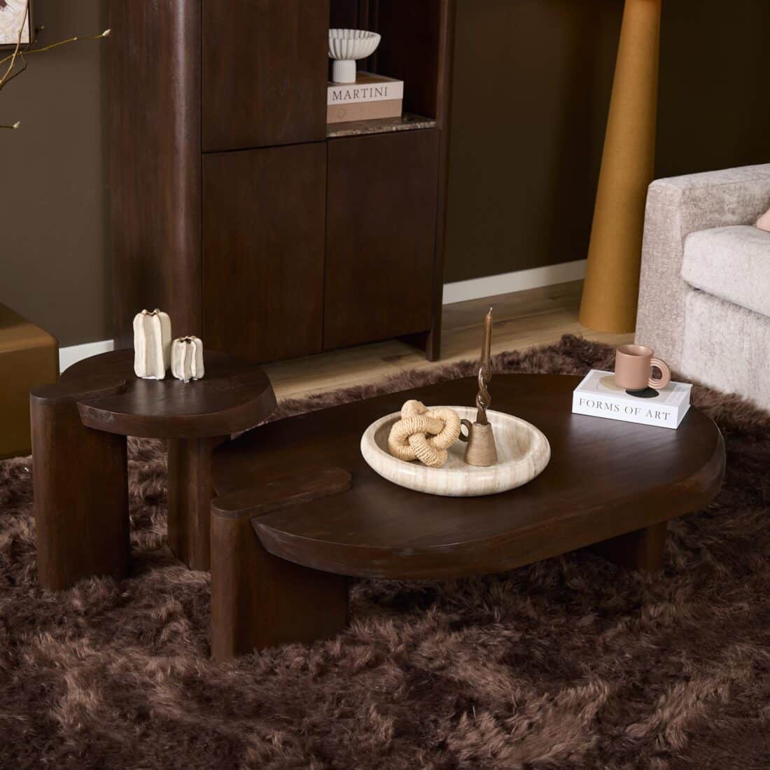 Starfurn Salontafel Rava Bruin Mangohout 125 Cm