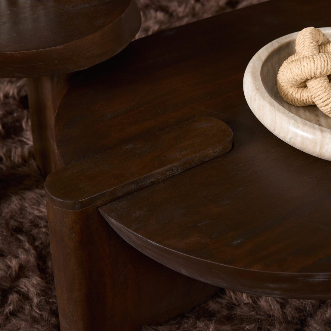 Starfurn Salontafel Rava Bruin Mangohout 125 Cm