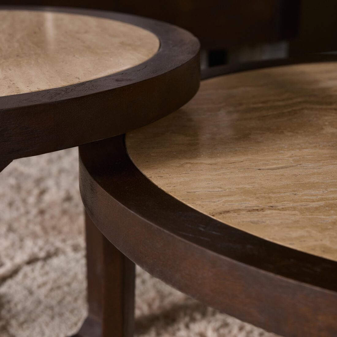 Starfurn Salontafel Morris Bruin Travertin 75 Cm