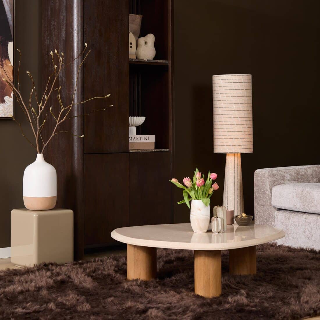 Starfurn Salontafel Nuv Naturel Botticino Marmer 100 Cm