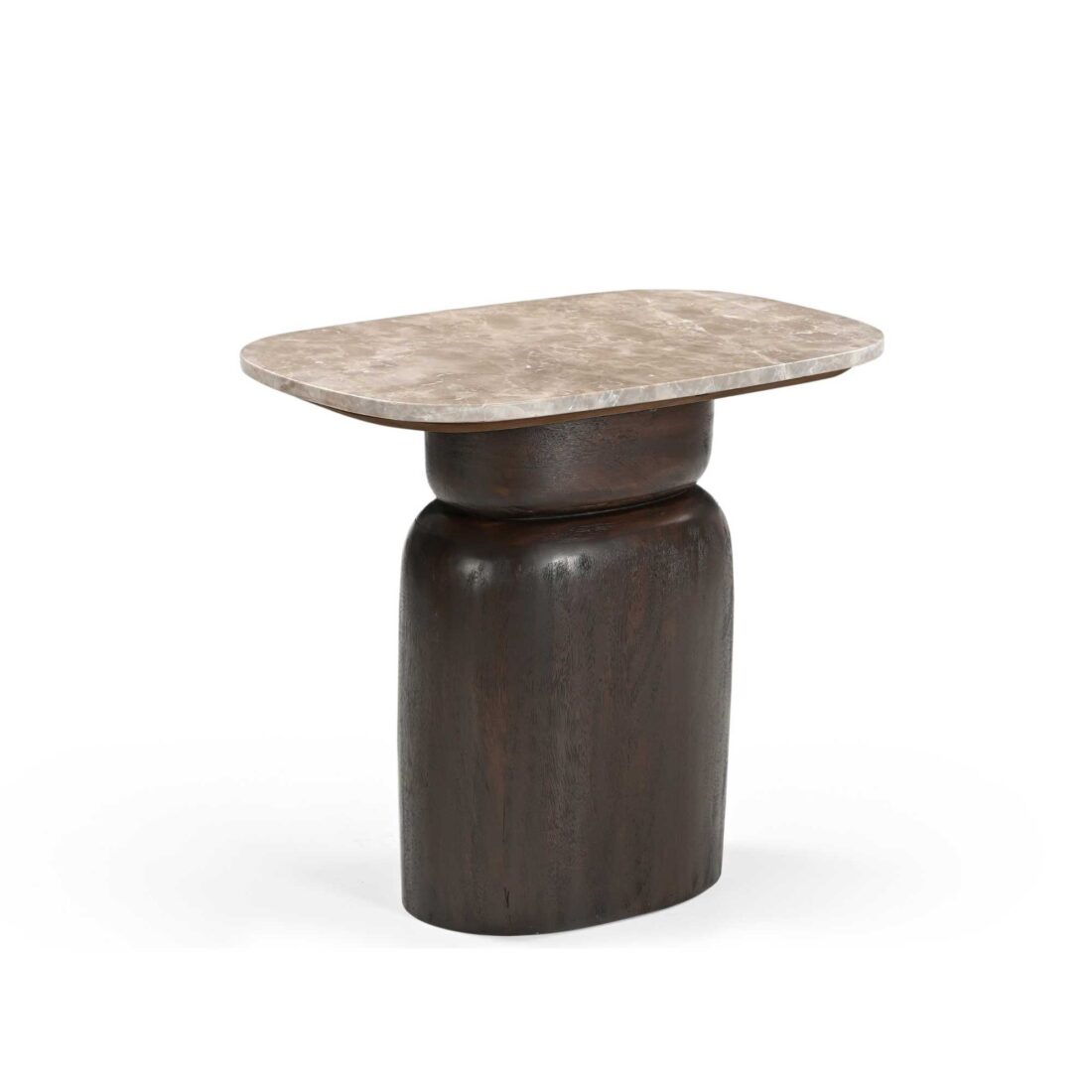 Starfurn Bijzettafel Silva Bruin Marmer 56 Cm