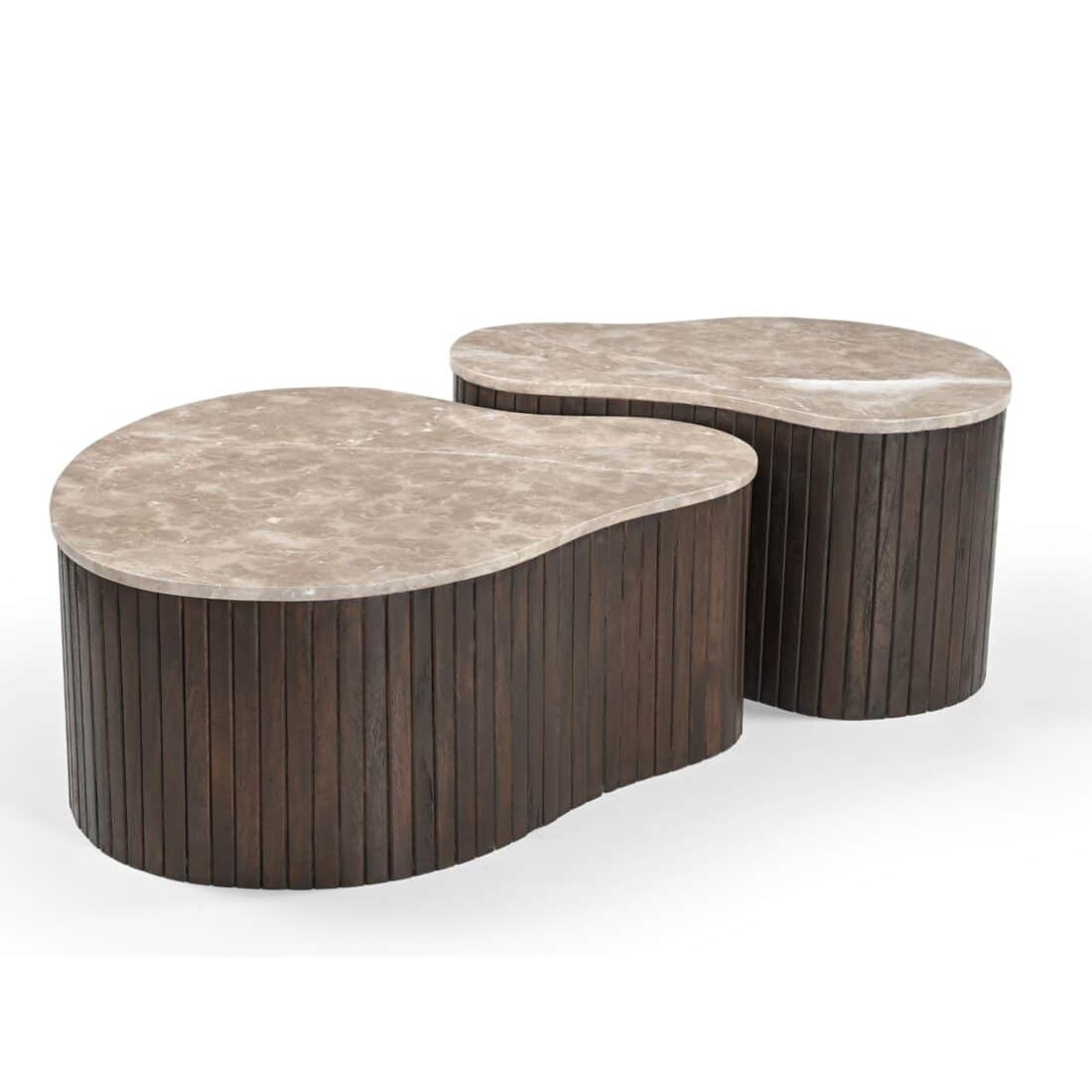 Starfurn Salontafel Nomi Bruin Marmer 70 Cm