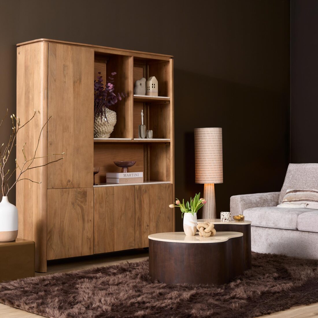 Starfurn Salontafel Nomi Bruin Marmer 84 Cm