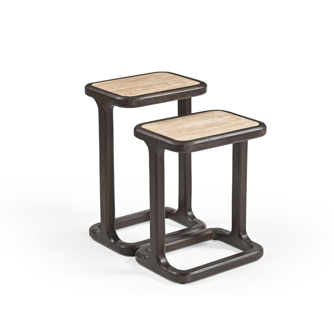 Starfurn Bijzettafel Arvid Bruin Travertin 58 Cm