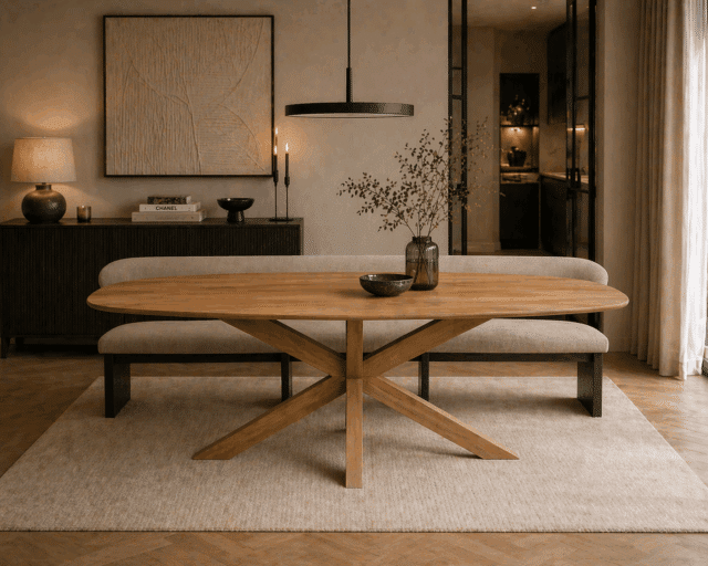 Starfurn Deens ovale eettafel Nina Naturel Mangohout 240 cm