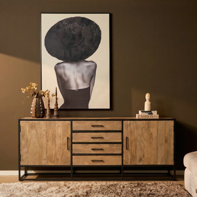 Starfurn Dressoir Dakota Naturel Mangohout 210 cm