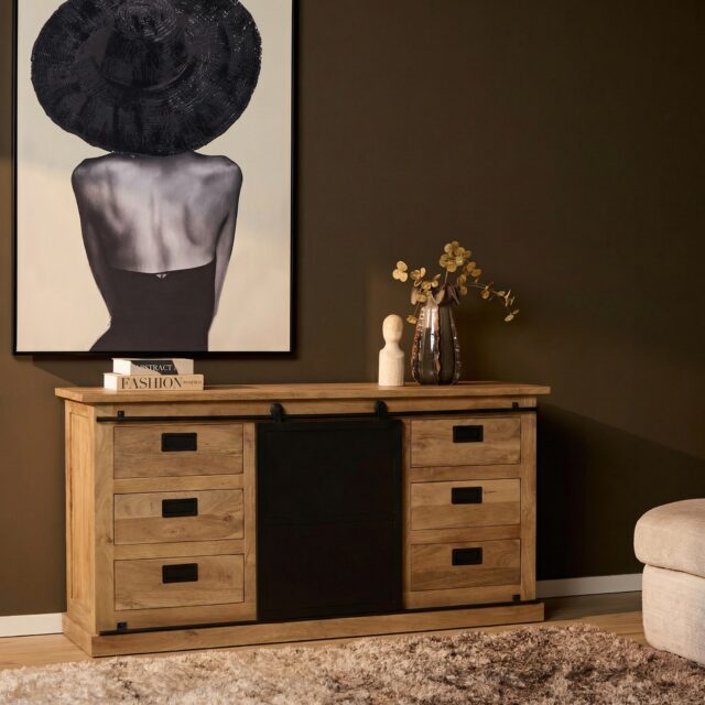 Starfurn Dressoir Fresno Naturel Mangohout 160 cm