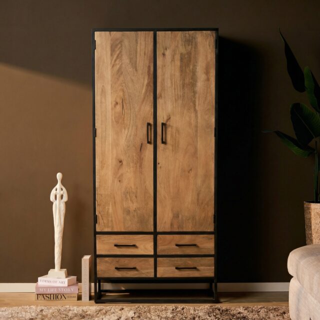 Starfurn Kabinet Dakota Naturel Mangohout 90 cm