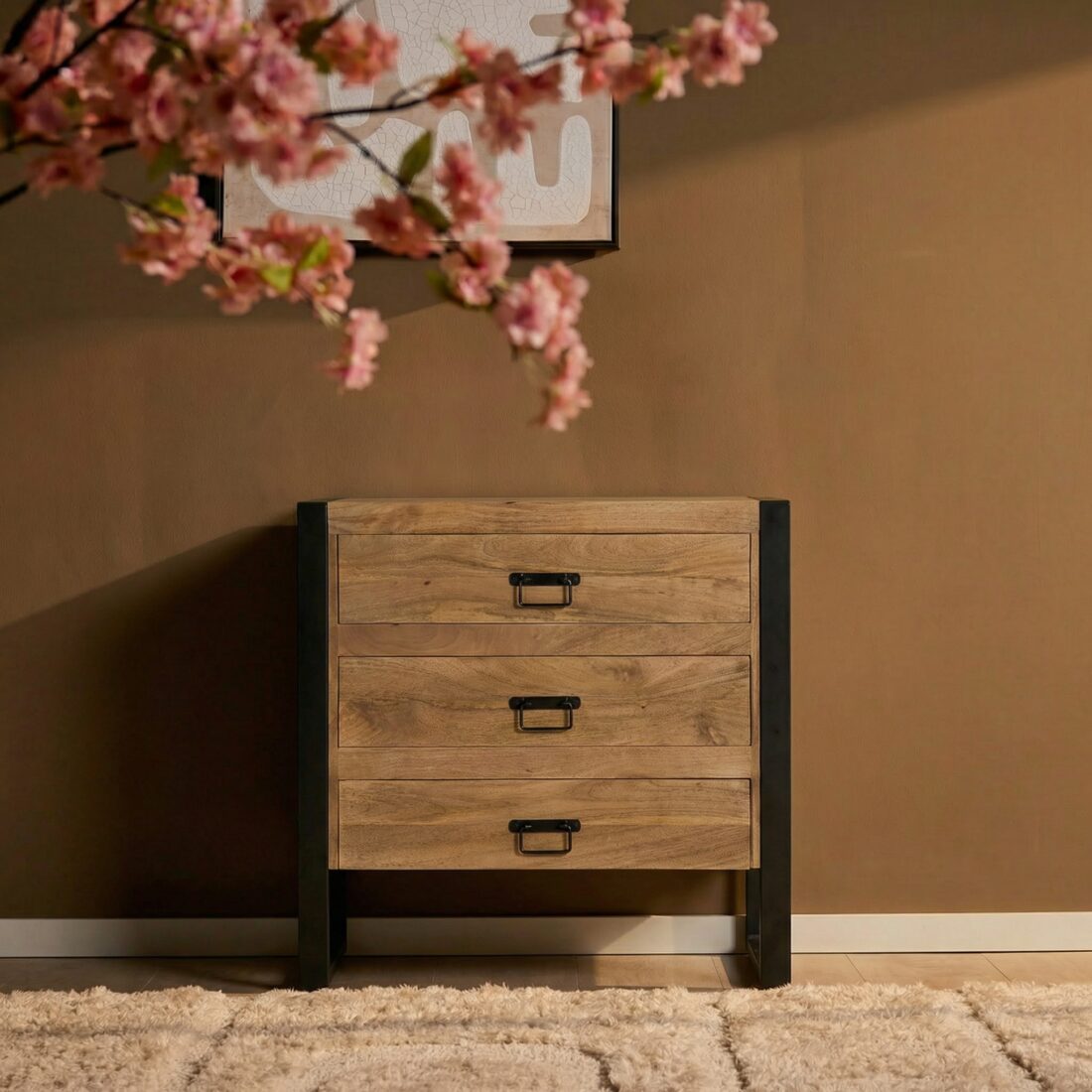 Starfurn Ladenkast Britt Naturel Mangohout 80 cm