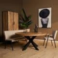 Starfurn Ronde eettafel Dakota Naturel Mangohout 150 cm