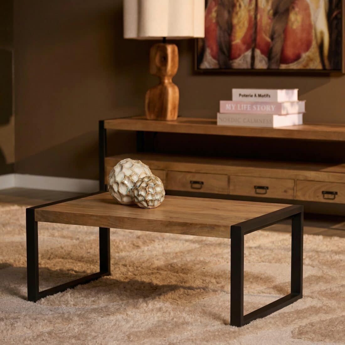 Starfurn Salontafel Britt Naturel Mangohout 110 cm