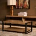 Starfurn Salontafel Britt met onderblad Naturel Mangohout 110 cm
