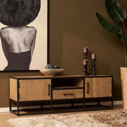 Starfurn Tv meubel Dakota Naturel Mangohout 145 cm