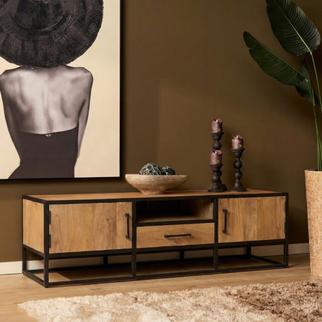 Starfurn Tv meubel Dakota Naturel Mangohout 180 cm