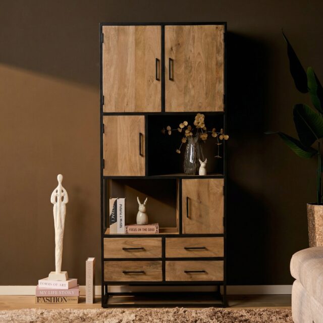 Starfurn Vakkenkast Dakota Naturel Mangohout 90 cm