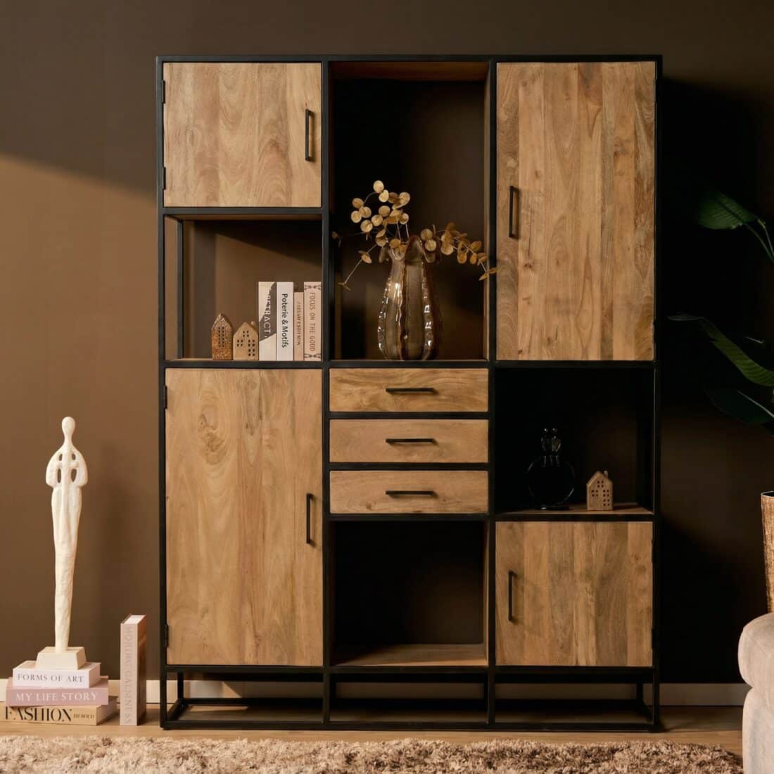 Starfurn Vakkenkast Dakota Supreme XXL Naturel Mangohout 160 cm