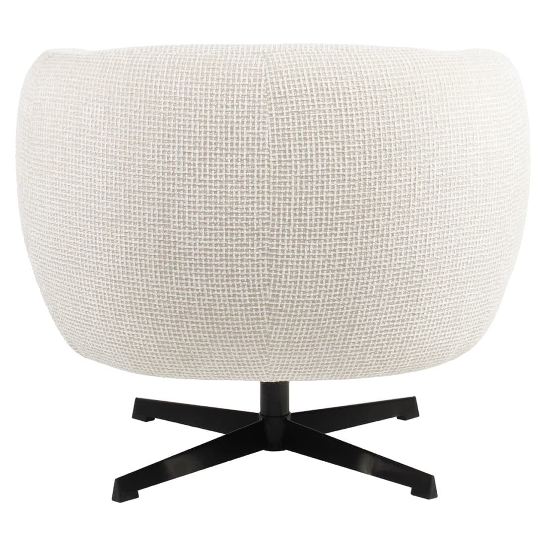 achterkant Richmond Interiors draaifauteuil Estelle beige blockweave