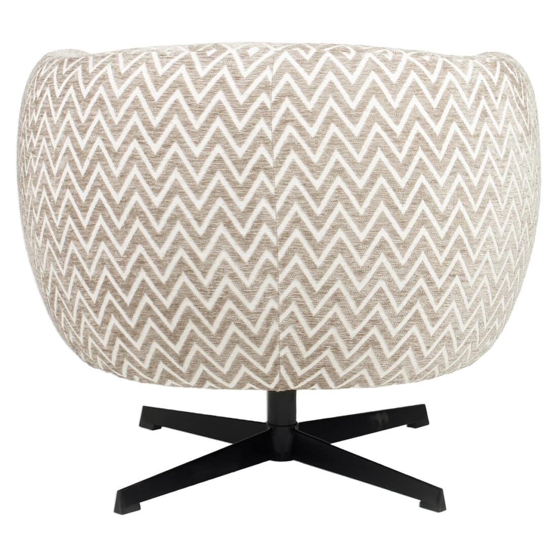 achterkant Richmond Interiors draaifauteuil Estelle sand chevron