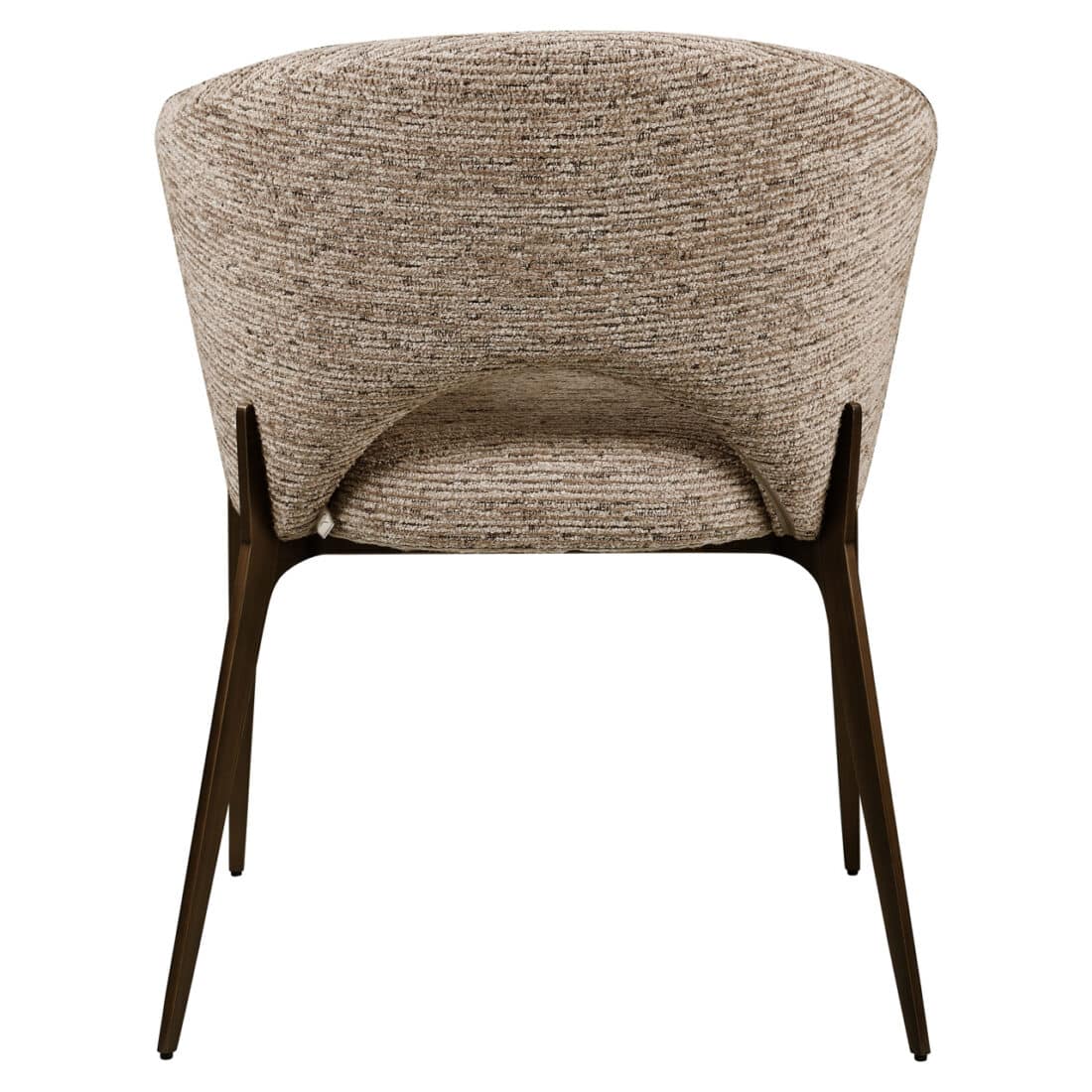 achterkant Richmond Interiors eetkamerstoel Kenzi mocca