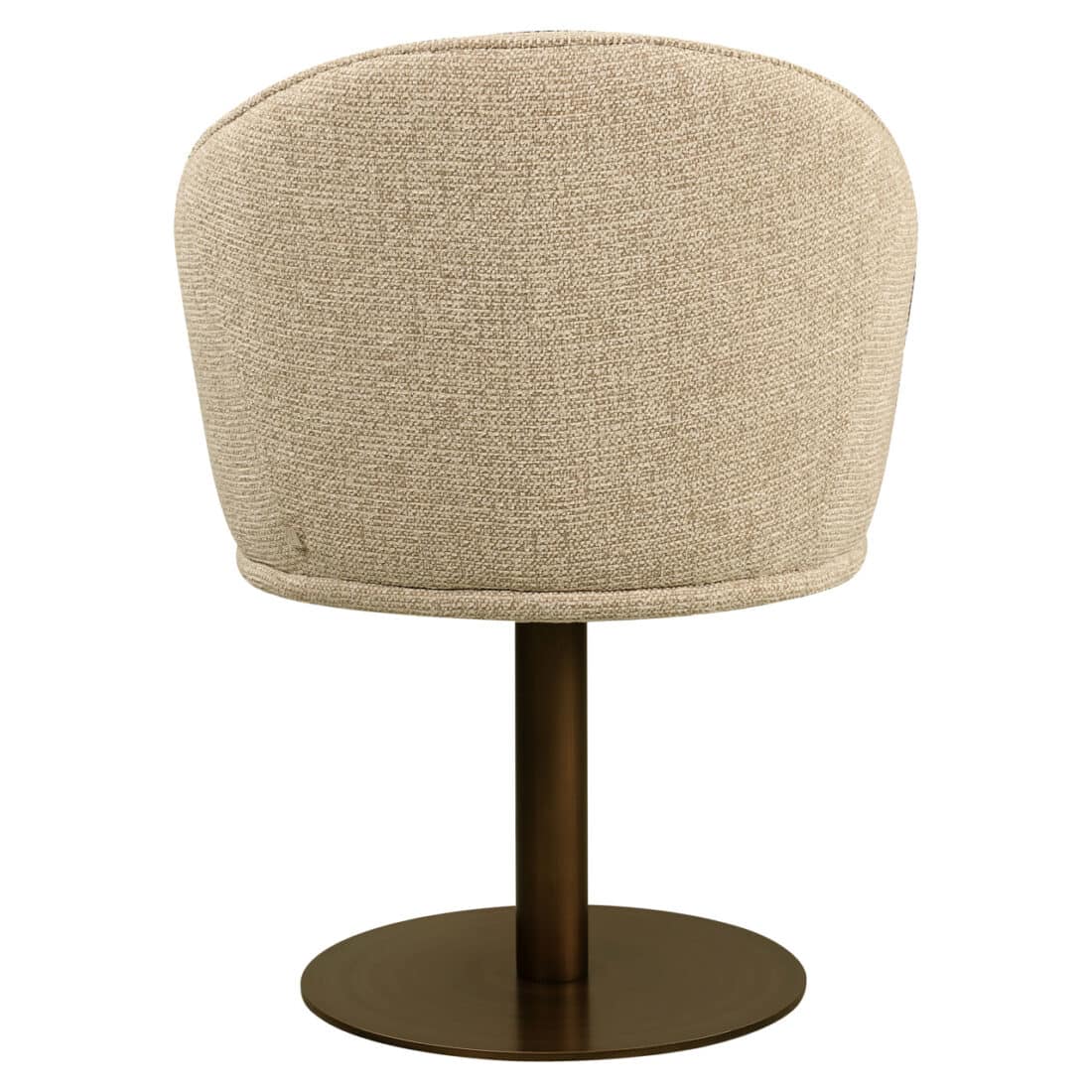 achterkant Richmond interiors eetkamerstoel Beverly draaibaar met arm natural