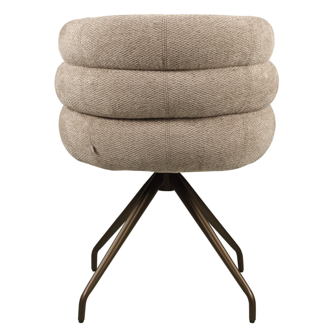 achterkant Richmond interiors eetkamerstoel Kayla draaibaar mocca