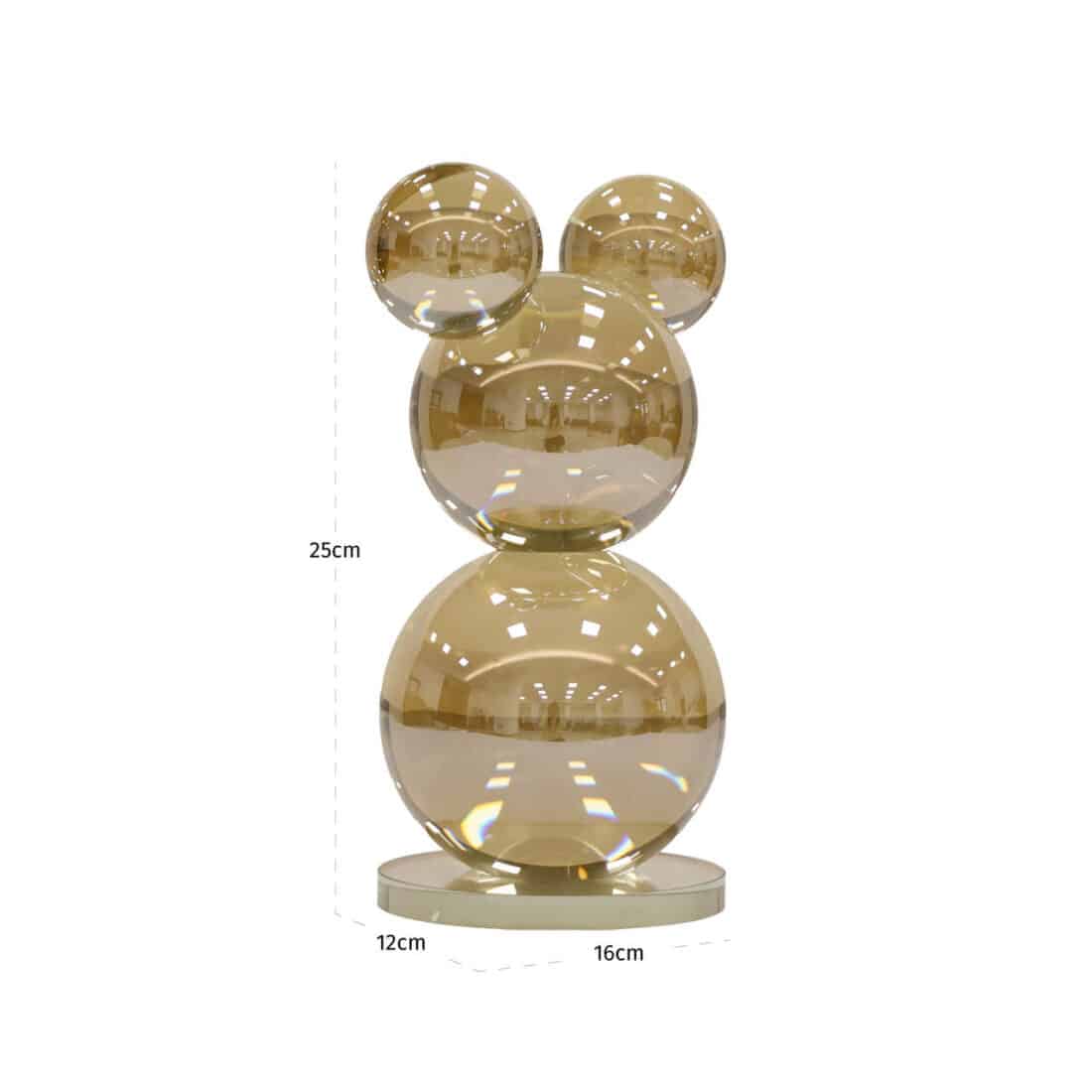 afmetingen Richmond Interiors deco object Ted champagne