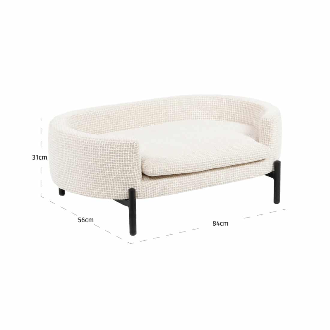 Richmond Interiors Huisdierenbed Dolly Beige Blockweave