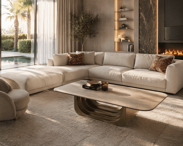 Richmond Interiors salontafel Maxfield 140x70x35 cm keramiek