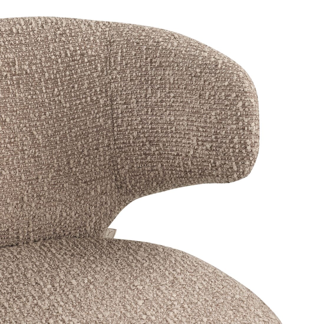 detailfoto Richmond Interiors barstoel Viola met arm mocca