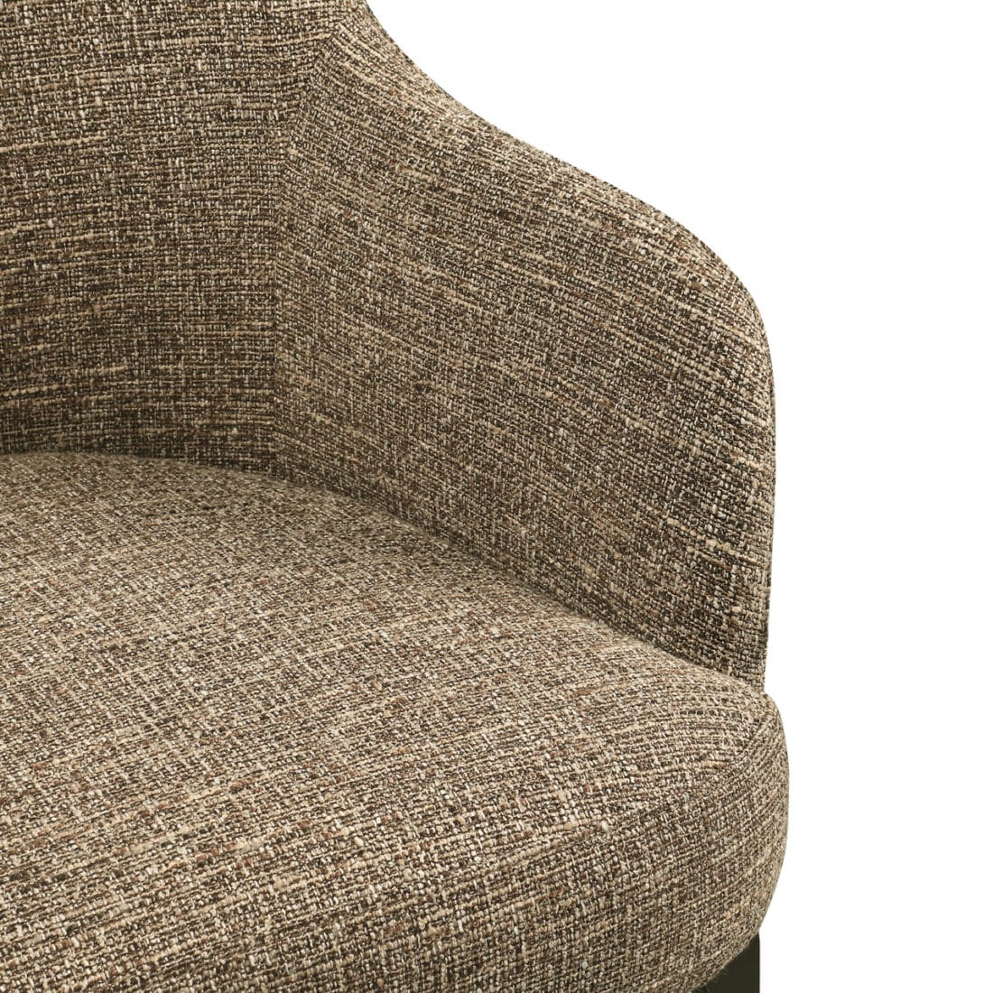 detailfoto Richmond Interiors eetkamerstoel Hadley brown tweed
