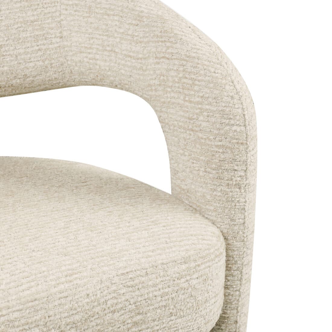 detailfoto Richmond Interiors eetkamerstoel Soho met arm natural linear