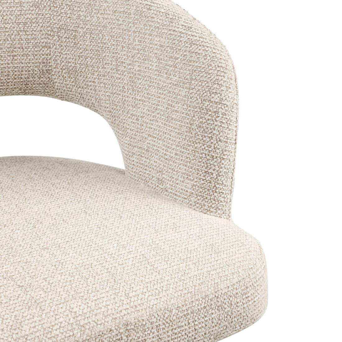 Richmond Interiors Eetkamerstoel Blanca Draaibaar Met Arm Natural